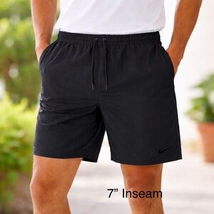 Nike Unlimited Men's XL Dri-FIT 7" 2-in-1 Versatile Shorts Black Workout Gym Fit